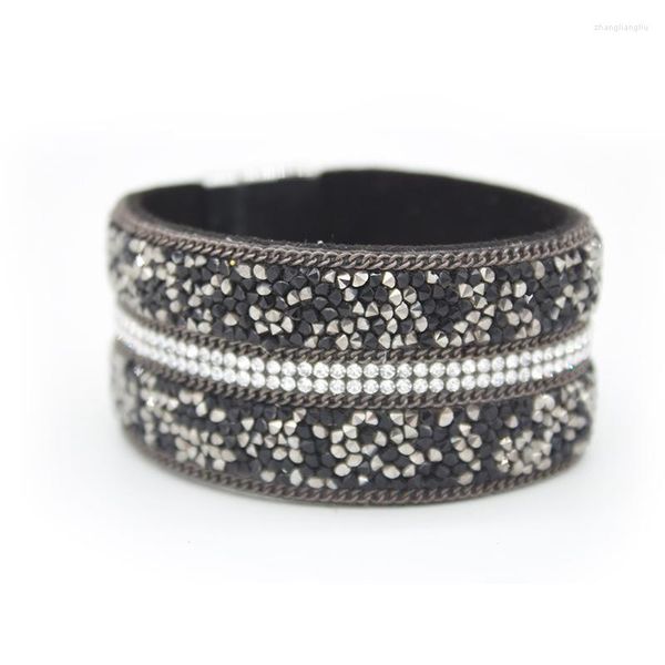 Bracelets de charme fivela magnética Bracelets fadies moda moda de camurça legal namoradas