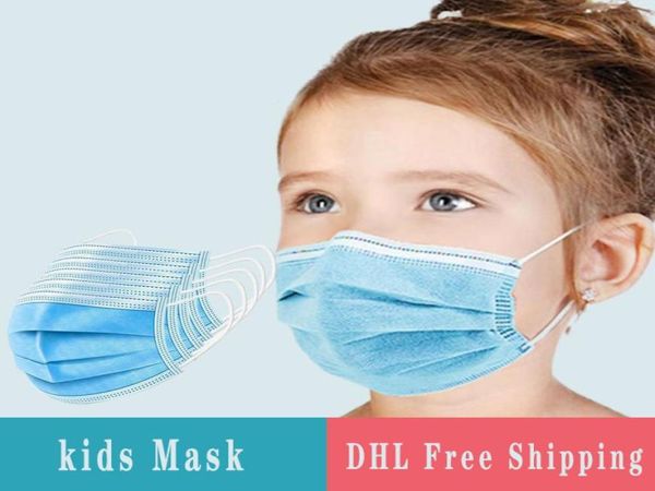 Maschera monouso per bambini Maschera monouso a 3 strati Maschera protettiva antipolvere da 50 pezzi Borsa disponibile2845649