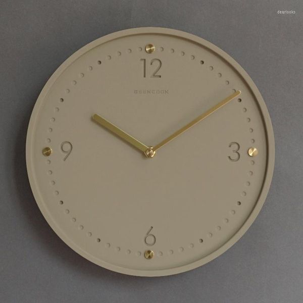 Настенные часы северный стиль современный маятник уникальный молчаливые часы для ванной Минималистские дети Reloj de Madera Home Decor