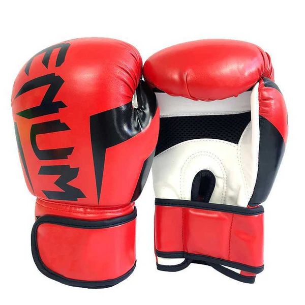 Equipamento de proteção Luvas de boxe MuayThai Punch Bag Treinamento Mitts Sparring Kickboxing Fighting HKD231123