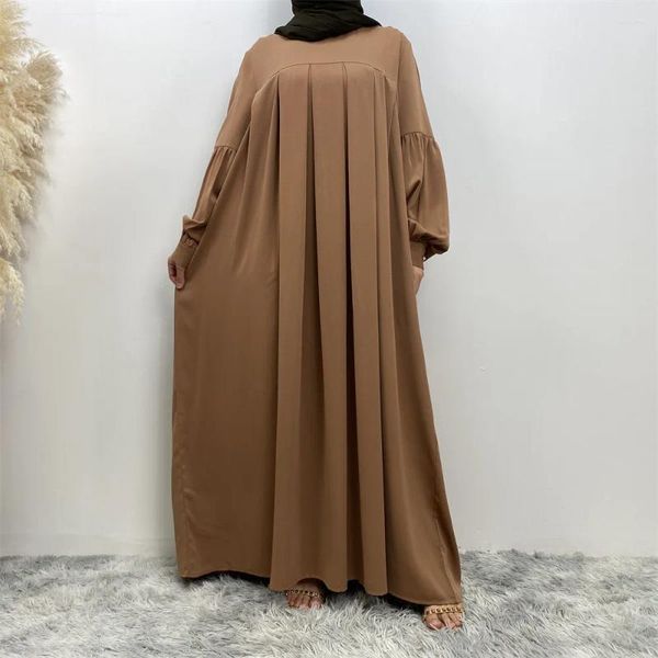 Roupas étnicas Senhoras Ramadan Robe Hijab Vestido Turco Islâmico Roupas Muçulmanas Longo Dubai Plain Kimono Marroquino