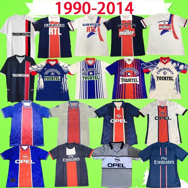 1988 PSG Retro Maglie Maillots de football paris Soccer Maglie 1990 1991 1992 1993 1994 1995 1996 1999 2001 2013 2014 PSGS 90 91 92 93 94 95 96 98 99 12 13 14 Maglia vintage