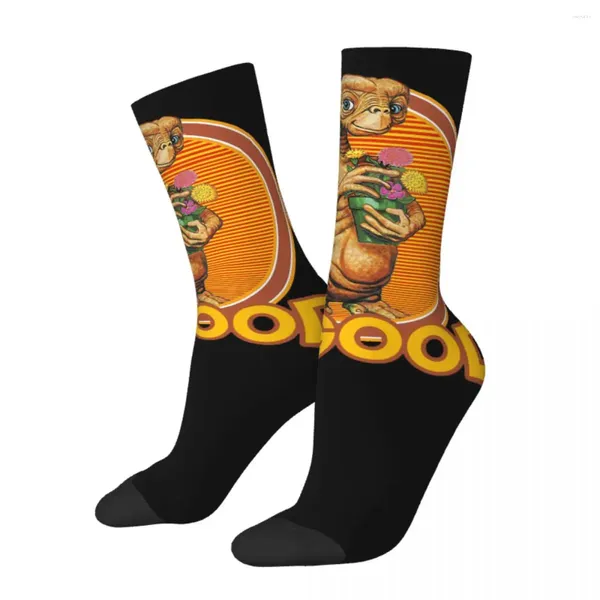 Herrensocken Funny Be Good Retro Harajuku E.T. The Extra-Terrestrial Alien Film Hip Hop Pattern Crew Crazy Sock Geschenk gedruckt