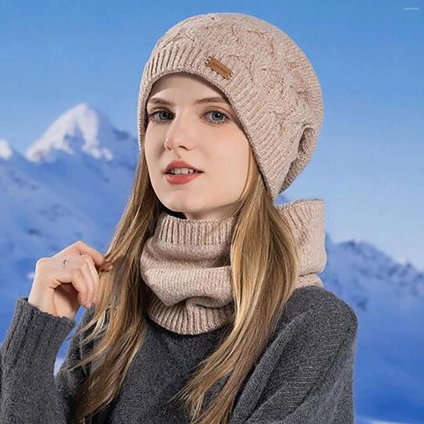 Berets Japanische Harajuku Stil Gestrickte Hut Winter Radfahren Winddicht Beanie Kappe Outdoor Dicke Warme Sport Ski Hüte Gorras Para Hombres