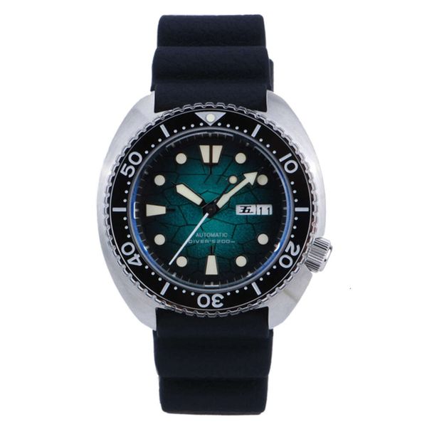 Compra de relógios autênticos anéis de coque vermelho e azul pulseira de aço de mergulho mecânico automático, relógio masculino luminoso