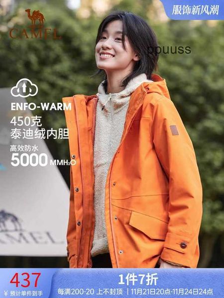 Designer Camel Arcterys Jacken Bekleidung Mäntel Wind- und wasserdichte Jacke mit Baumwolljacke 2023 Damen-Plüschjacke aus dicker Baumwolle kältebeständig winddicht mo