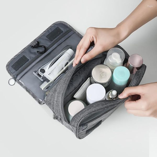 Borse portaoggetti Armadio portatile Borsa da toilette da viaggio Cosmetici da viaggio Custodia per cosmetici Astucci arruffati Accessori Organizzatore