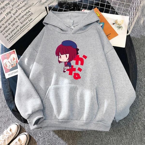 Felpe con cappuccio da donna Felpe con cappuccio Kana Arima Chibi Anime Oshi No Ko Donna/uomo Rerto Felpa vintage unisex Kawaii Cartoon Harajuku Abbigliamento