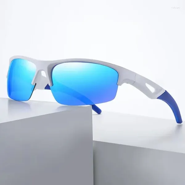 Sonnenbrille Vintage Halbrahmen Frauen Im Freien Freizeit Polarisierte Brillen Sport Radfahren Sonnenbrille Männer Fahren Brille UV400