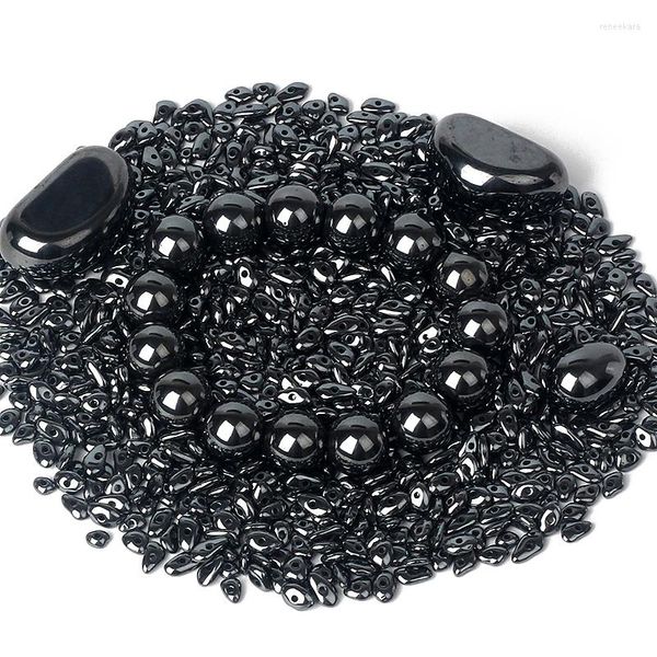 Strand Nature Hematite Bracelets Men 4-20mm Reiki Energy Stone Cura para mulheres Proteger jóias de perda de peso em saúde