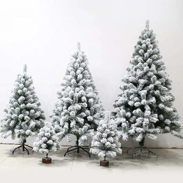 Decorações de Natal Árvore Artificial Decoração de Natal Cena Layout Prop Fornecimento de Casa Branco Ornamento Clássico Falso