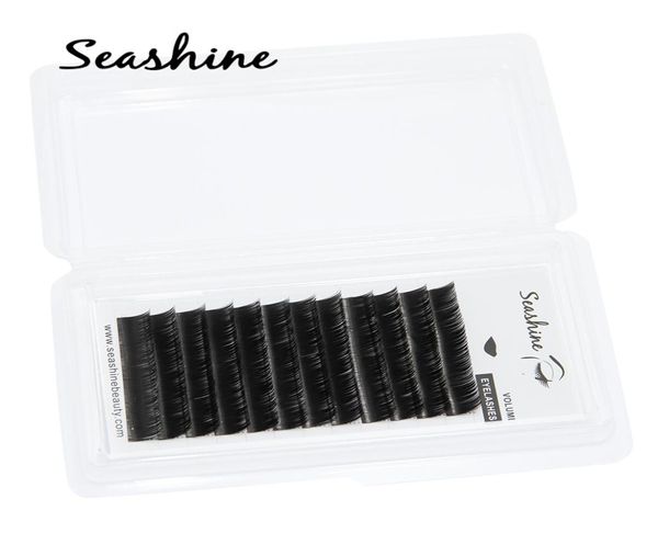 Seashine 815mm caxemira plana cílios extensões elipse lash materiais cílios grossos cílios individuais 1581631