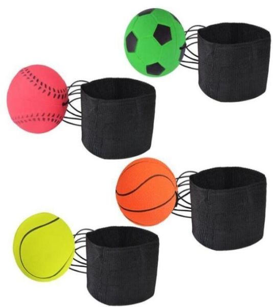 Bälle Schwammgummiball 1440 Stück Werfen Bouncy Kinder Lustige elastische Reaktionstraining Handgelenkband Ball für Outdoor-Spiel Spielzeug Kind gir1622837