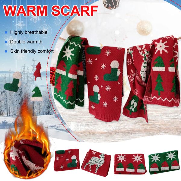 Sciarpe Avvolge Sciarpe e guanti Set per donna Lana Bambina Bambino Inverno Cartone animato Ragazzi Sciarpa spessa calda e lavorata a maglia Autunno Natale Carino 231123