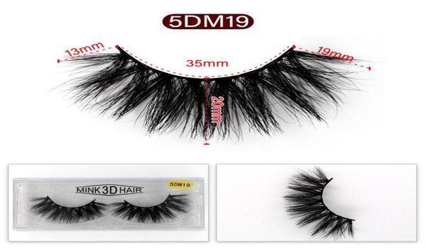 3D 5D6D 100 Gerçek Mink Kürk Kürk Kürkler 15mm 18mm 19mm 20mm 22mm uzunluğunda Mink Kirpikli Kirpikler Kutusu Gemi 8613100