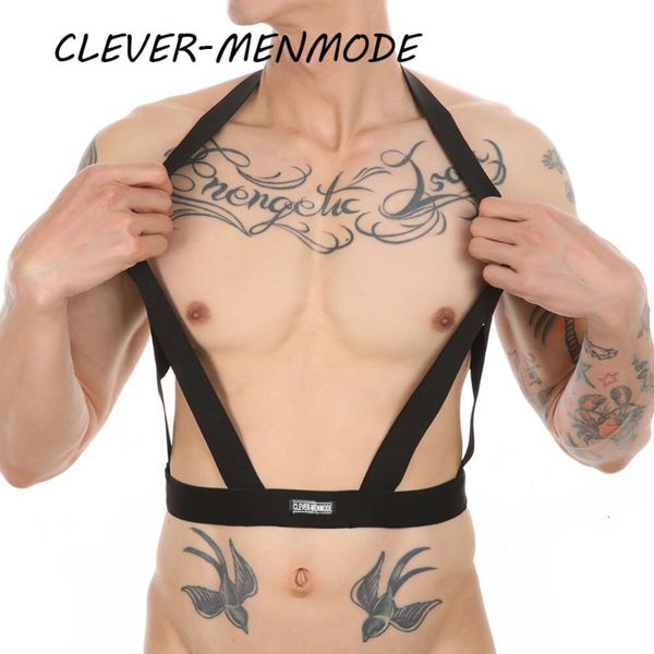 Sexy Harness Männer BDSM Hollow Out Bondage Halfter Elastischer Körper Brustgürtel Fetisch Kostüme Nachtwäsche Exotische Dessous