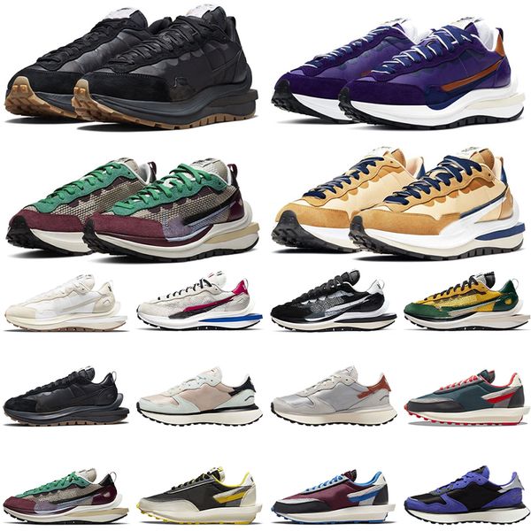 2023 Waffle Vaporwaffle 3.0 Pegasus Sapatos Casuais Mens Mulheres Dark Iris Nylon Branco Preto Nyc String Vilão Vermelho Pombo Fragmento Chunky Varsity Azul LDV Verde Gusto