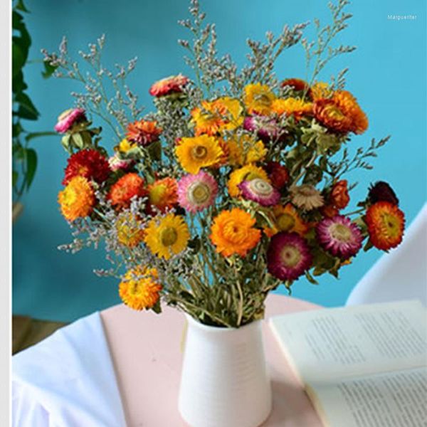 Декоративные цветы Qicai Chrysanthemum натуральные сушеной цветочный свадебный украшение аксессуаров. Рождественские украшения. Богемный стиль.