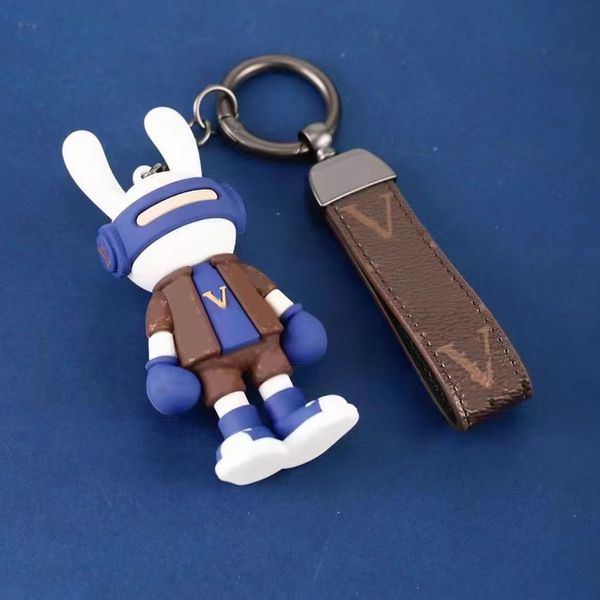 Мода PU Keychain Designer Rabbit Doll Coull Cour Car Carechain Jewelry Sudbag Sudbag