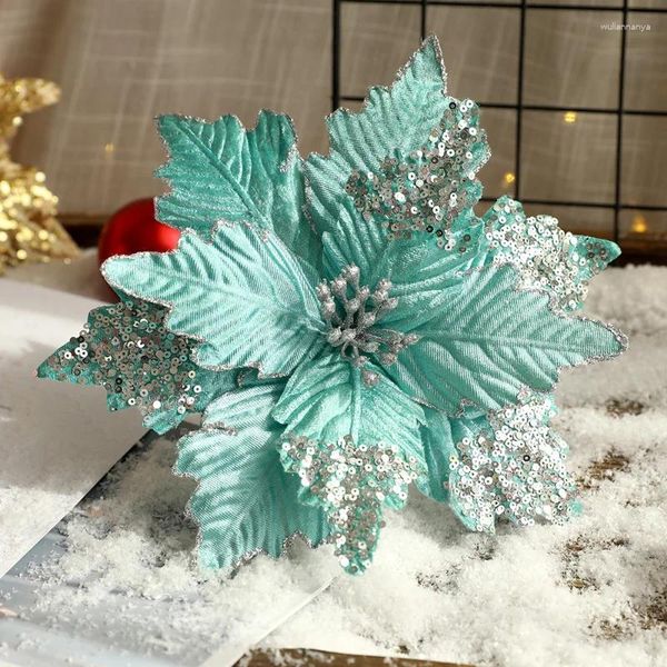 Dekoratif Çiçekler 1/3 PCS 26cm Yapay Düğün Süslemeleri Noel Ağacı Kurutulmuş Ev Dekor Navidad Mutlu Yıl