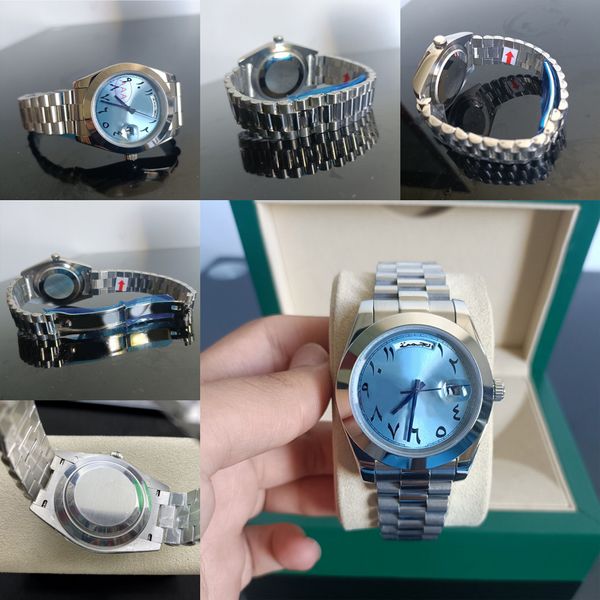 dia mens relógio DATE ST9 máquina automática 40mm 904L pulseira de aço inoxidável relógios de luxo safira com diamante escondido fivela dobrável 36mm relógios à prova d'água Dhgate