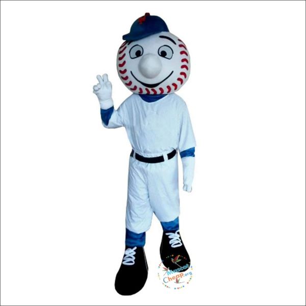 2024 Costumi della mascotte del fumetto di baseball di alta qualità Halloween Fancy Party Dress Personaggio dei cartoni animati Carnevale Natale Pasqua Pubblicità Festa di compleanno