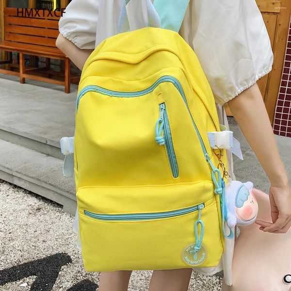 Rucksack Mode Dame Weibliche Nette Coole Tasche Reise Buch Kawaii Laptop Mädchen Student College Frauen Schultaschen