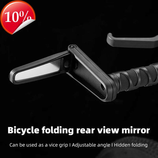 Bicicleta nueva espejo retrovisor para manillar bicicleta multifuncional Reflector de mirilla giratorio de 360 grados accesorios para equipos de ciclismo