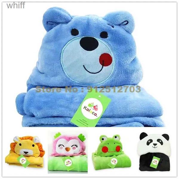 Toalhas Robes 100 * 70cm Capô Banho Crianças Bebê Roupão Bonito Animal Dos Desenhos Animados Cobertor Cobertor Crianças Com Capuz Roupão Criança Bebê Toalha de Banho L231123