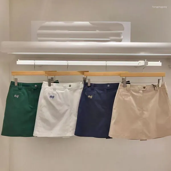 Saias Verão Coreano M Série Golf Saia para Mulheres Esportes e Lazer Versátil Desgaste Mini Bag Calças Slim