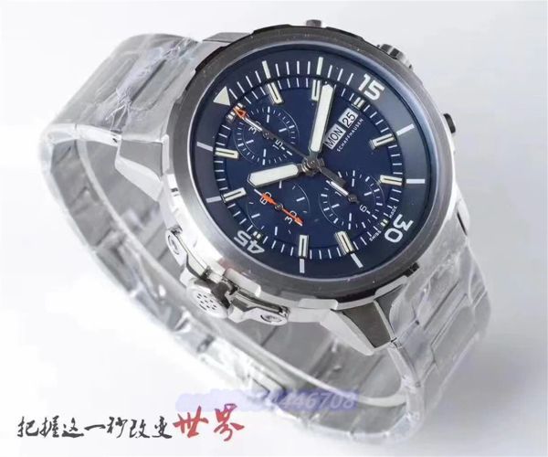 Nova V6 Watch V3Upgrade Versão da mais alta qualidade Série de tempo marítimo 44mmx17mm Asia 7750 Movimento de tempo mecânico automático Relógios masculinos