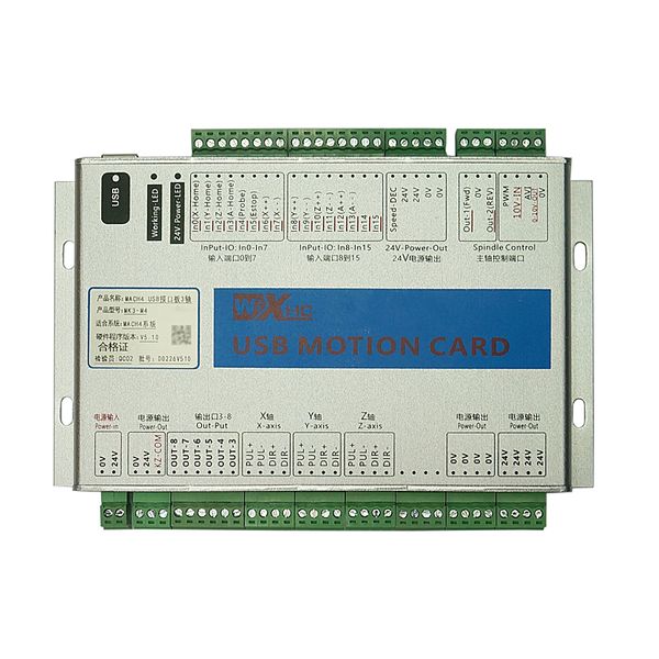 Ly 2000kHz Frequência Mach4 CNC Card de controle de movimento MK3 MK4 MK6 PLACA padrão 3/4/6 Porta USB do eixo para controlador de máquina CNC