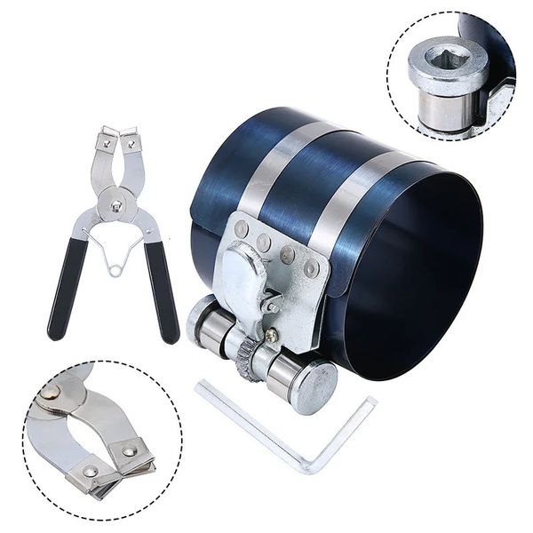 Pense 1 Set Motor Piston Halkası Kaliper 53mm -175mm Kompresör Cırcır Pense Araç Yükleyicisi Genişletici Çıkartma Kiti Araç Tamir Araçları 231122