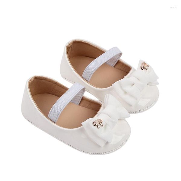 First Walkers Infant Baby Girls Shoes Toddler Classic Bow Born Morbida suola in gomma antiscivolo Princess Bebes Footwear per 1 anno regalo