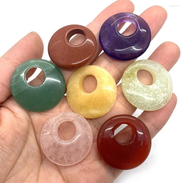 Colares pendentes de pedra natural topázio de cristal rosa segurança colar de fivela de fivela ametista joias de joias de bracelete de bracelete diy acessórios de gancho de cabelo