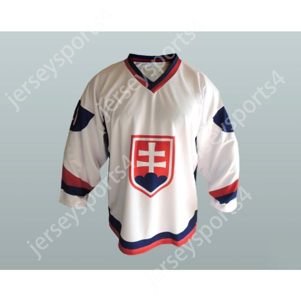 Personalizado HALAK 41 ESLOVÁQUIA EQUIPE HÓQUEI JERSEY NOVO Top Costurado S-M-L-XL-XXL-3XL-4XL-5XL-6XL