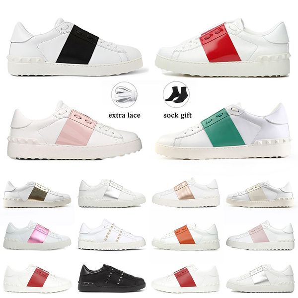 2024 scarpe firmate scarpe casual uomo nero piattaforma donna sneakers aperte punte in pelle bianco rosa beige sport di lusso traspirante skate dghate scarpe da ginnastica scarpe da uomo