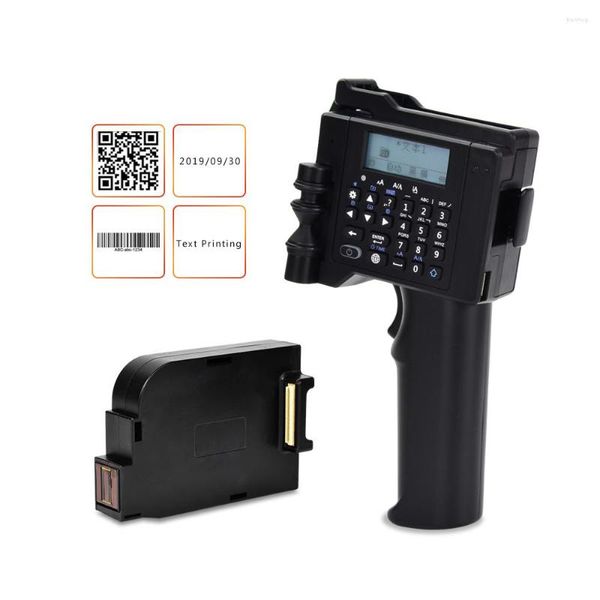 Handheld-Tintenstrahldrucker, Etikett, tragbar, für Datum, Strichcode, QR, Kunststoff, Textil, Metall, Holz, Glas, Stein, PVC