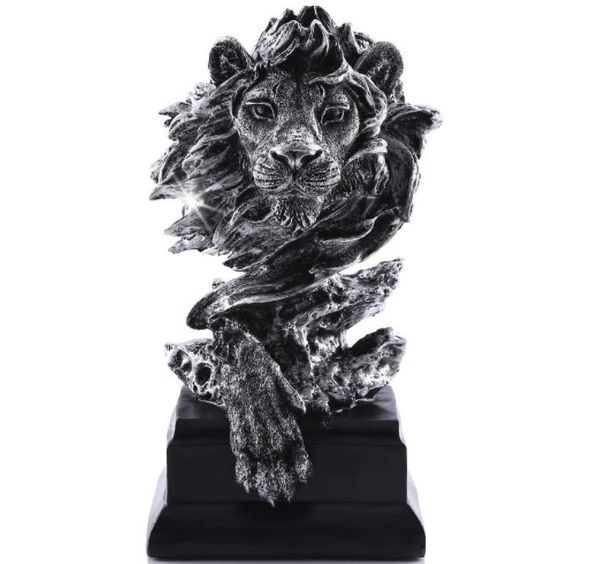 La decorazione della statua del re degli animali per la casa, lo studio, il soggiorno, fantastiche statuette da collezione, il miglior regalo per l'uomo