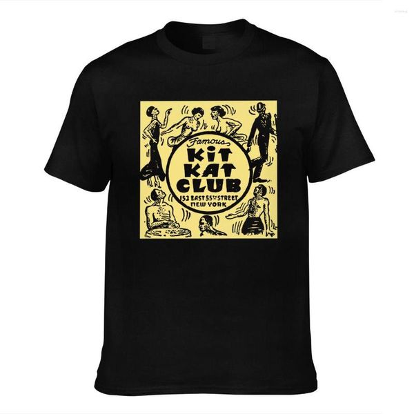 T-shirt da uomo Kit Kat Club T-shirt vintage africana Harlem York City M L Xl Xxl Xxxl T-shirt taglia ampia