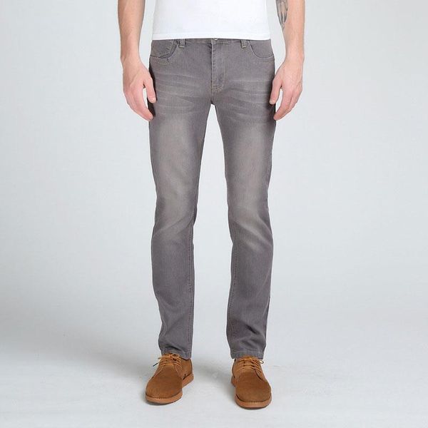 Мужские джинсы растягивают модную модную подсадку для повседневного джинсового брюк темно-синий/черный/серой размер 28-32 33 34 36 38men's