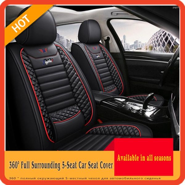 Capas de assento de carro de alta qualidade 5 assentos capa de couro universal para CS75 Changan CS55 CS35 Plus Acessórios surround completos Protetor