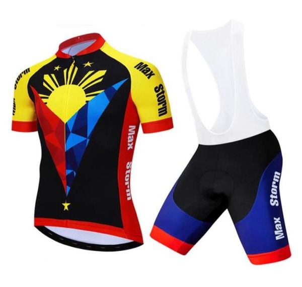 2020 Новая команда Филиппин для велоспорта, индивидуальные комплекты одежды для велоспорта Road Mountain Race Top max Storm47758739582849