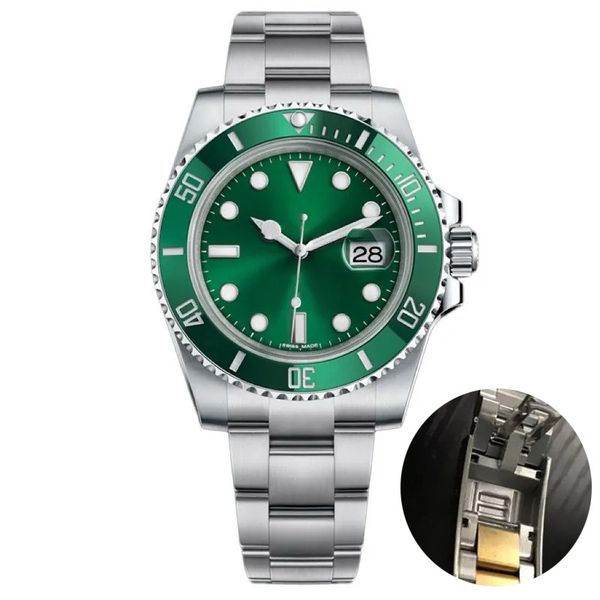 Mens Designer Watch Original New RoleJ Автоматические наручные часы для мужчины супер подводная лодка из нержавеющей стали 40 -миллиметровые сапфиры AAA Качественные GMT ​​Нависные часы с роскошной коробкой