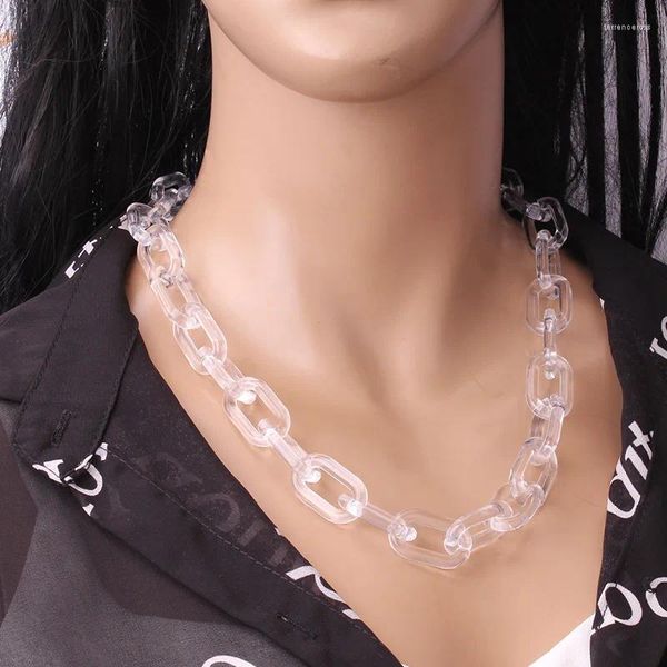 Choker Individuelle Street Po Acryl Halskette Mode Und Kreative Nachtclub Trend Frau Lange Stil