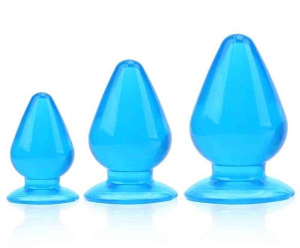 Stimolatore della prostata di dimensioni enormi Grandi perline anali Plug anale Coppia giocattoli per uomo Donna Stimolatore dell'ano Butt Plugs J2208037830340