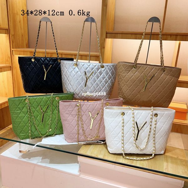 Lüks tasarımcı çanta omuz çantası kadın moda trend çok yönlü deri doku kompozit zincir çantası Sevgililer Günü hediye nişan hediyesi orta boy 23 yeni