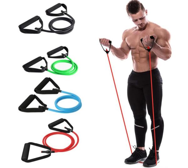 120 cm corda de yoga faixa de resistência elástica fitness cruz tubo de exercício de fitness treinamento prático expansor de borracha estiramento 7268858