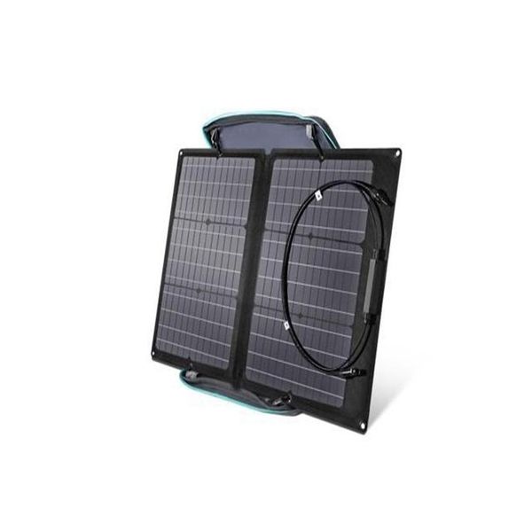 Flexible Solarmodule 60 W Tragbares Panel für Kraftwerk Faltbares Ladegerät mit verstellbarem Ständer Wasserdicht IP67 Outdoor Cam Drop Dhfbz