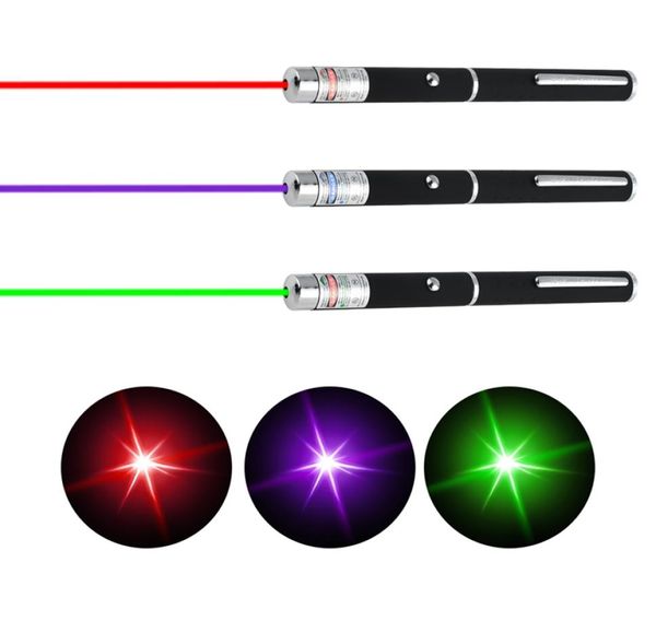 Puntatore laser ad alta potenza Luce verde rosso viola Indicatore didattico Stick penna mirino giocattolo per gatti per insegnamento e intrattenimento all'aperto a7018205
